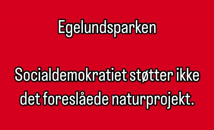 Naturprojektet i Egelundsparken med kvæg og hegn bliver ikke til noget